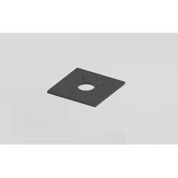 helestra Montageplatte TENDO Stahl verzinkt 140x80x6 mm #9018