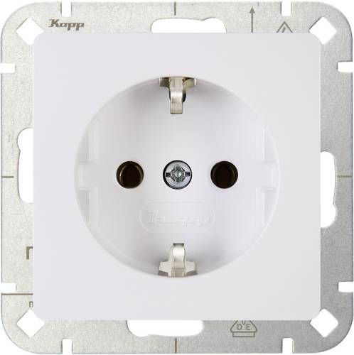 Kopp 1fach Einsatz Schutzkontakt-Steckdose HK05 Arktis-Weiß 923502002 1 St.