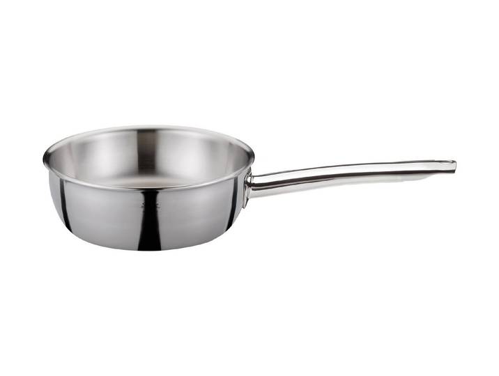 Spring Sauteuse Sauteuse 20 cm Brigade Premium, Aluminium, Edelstahl (1-tlg), 2l, Edelstahl mit Aluminiumkern, spülmaschinenfest, Induktion