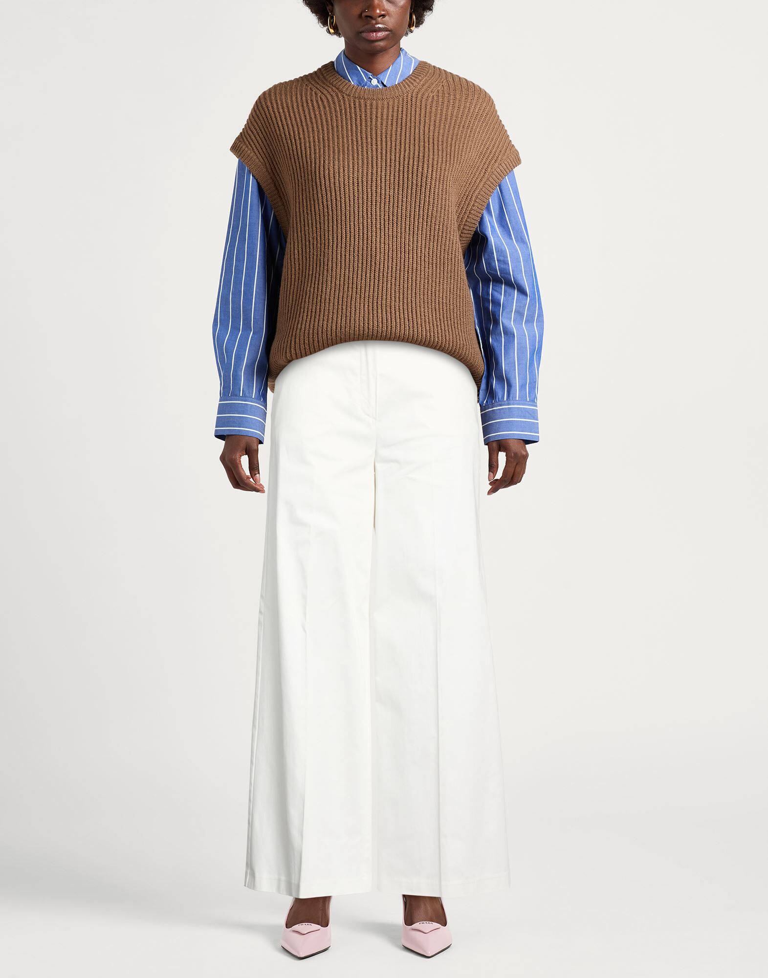 Beatrice .B Pantalones Mujer Blanco 38 Mujer