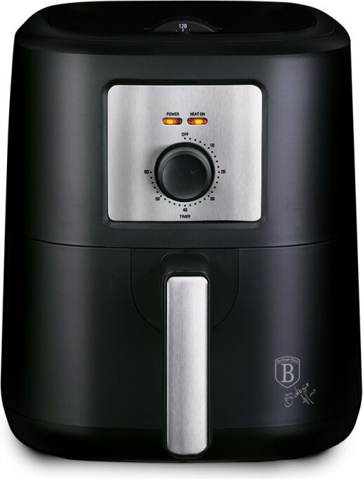 BerlingerHaus Heteluchtfriteuse 4 liter zwart-zilver collectie