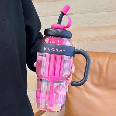 Universal Stock Kids Water Bottle With Straw Leakproof School Travel Cup 3