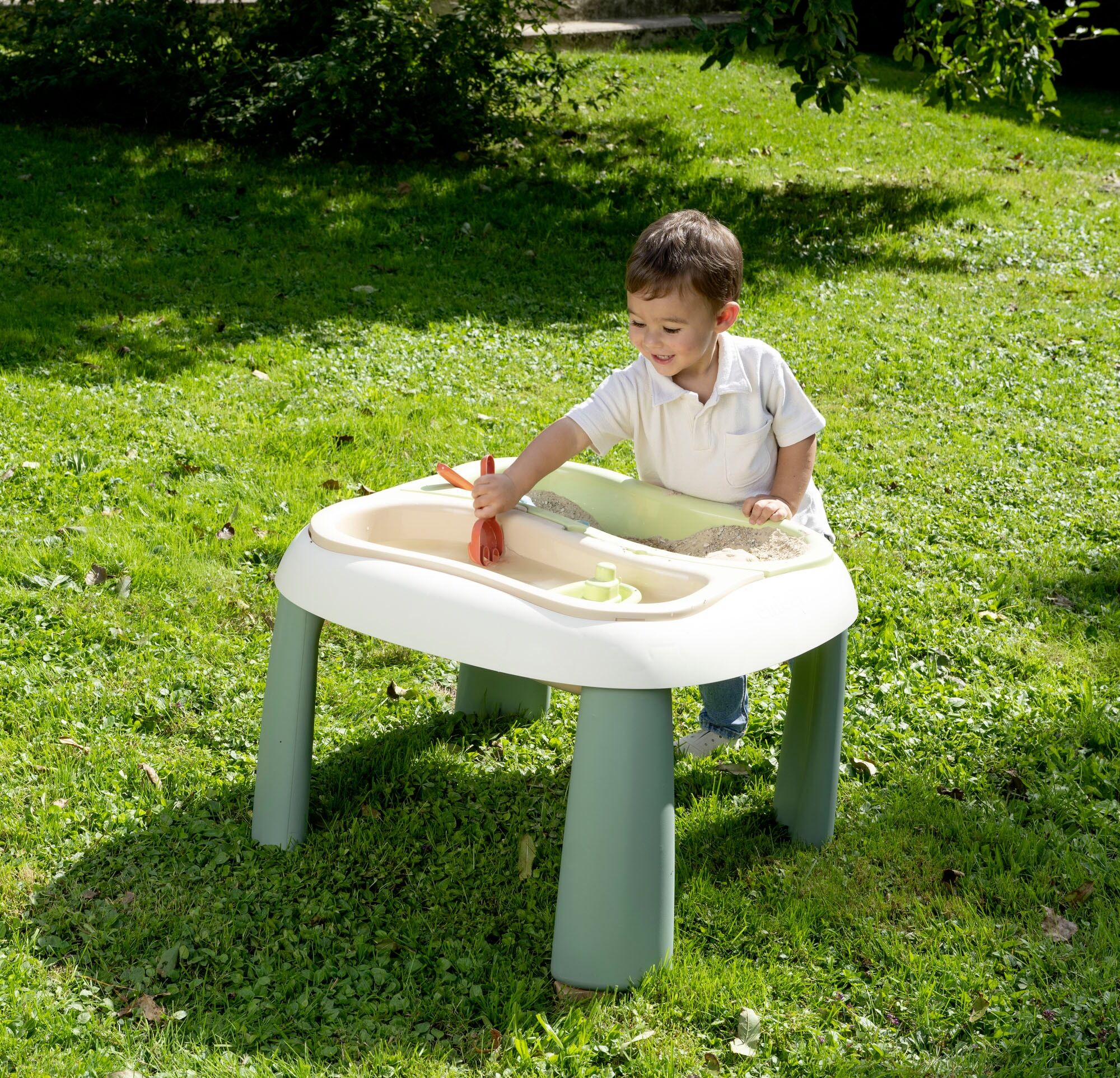Spieltisch SMOBY "Smoby Life Sand- und Wasserspieltisch", bunt, Spieltische, KinderB:69cm H:46cm T:69cm, Kunststoff, Spieltisch, Made in Europe, B:69cm H:46cm T:69cm