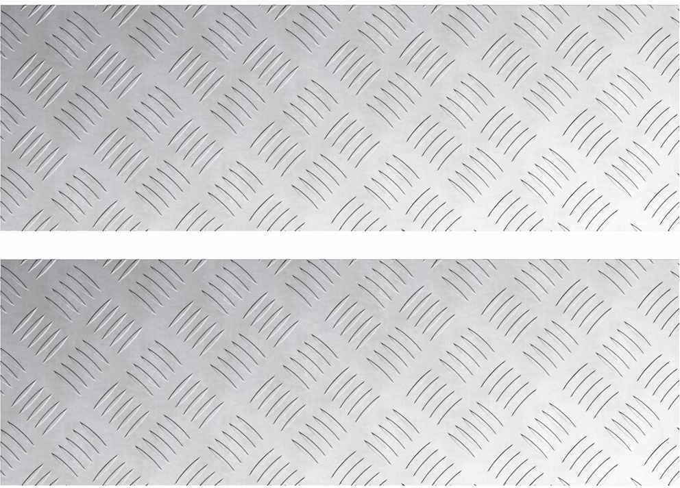vidaXL Nez de marche 2 pc 75 x 25 cm Argenté Aluminium Rectangulaire