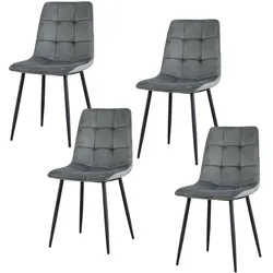 HTI-Living Stuhl Mesa Velvet 4er-Set