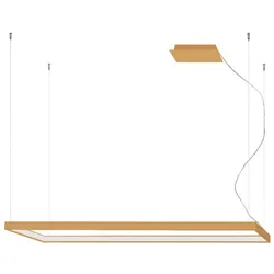 Pendelleuchte Wohnzimmerlampe Hängeleuchte gold LED Schlafzimmerlampe H 150 cm