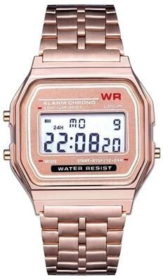 Uplift Essentials Retro Square Digital Display Electronic Watch rose Gold