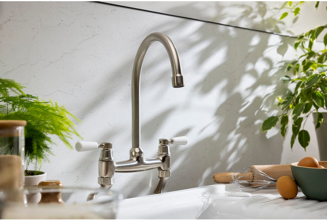 Abode Designs Horizon by Abode Kitchen Faucet Side Spray Brushed Nickel 19.2cm