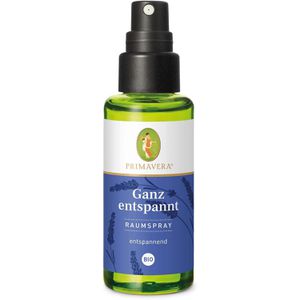 Primavera Raumduft 19503 Raumspray Bio, Spray, entspannend, 50ml, Ganz entspannt