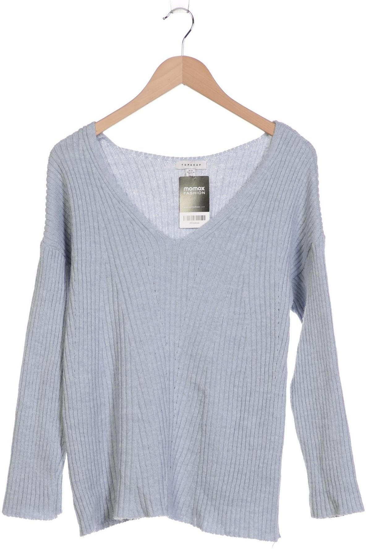 Topshop Damen Pullover, Hellblau, Gr. EU 32, Synthetik - Second Hand