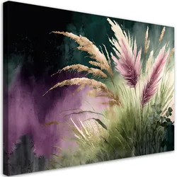 WANDBILD botanik pampasgras natur