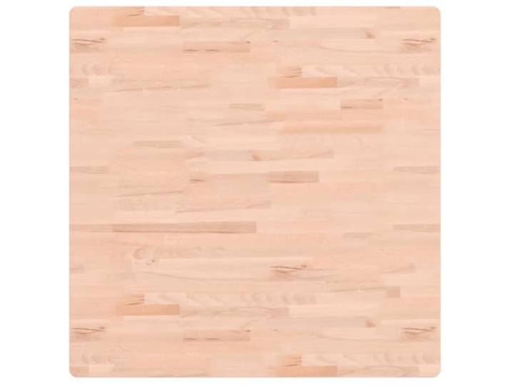 KLGBNCVE Tischplatte 90x90x1,5 cm Quadratisch Massivholz Buche Abgerundete Ecken, Vielseitig für Esstisch, Einfache Reinigung, Naturmaterial