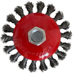 Vago-Tools Kegelbürsten Drahtbürste 115mm Bürste gezopft Winkelschleifer Flex 3x