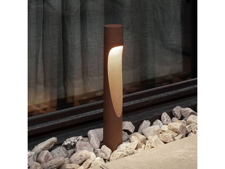 Flindt Sockellampe, 927, corten 35cm Fuß 24V - Louis Poulsen - Design - Aluminium - Einflammig