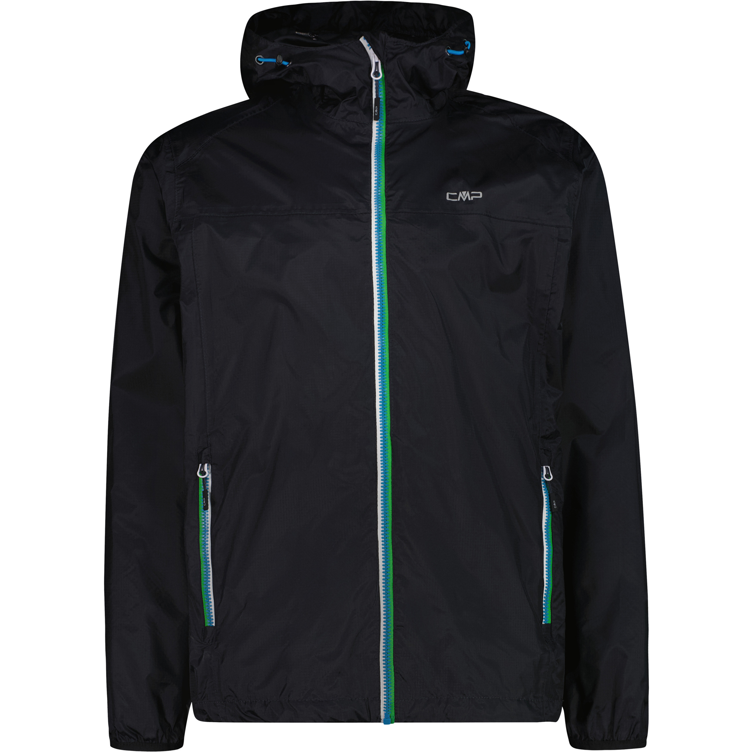 CMP Ripstop Fix Herren Laufjacke schwarz Größe XL Trekking Klein verpackbar Wasserabweisend
