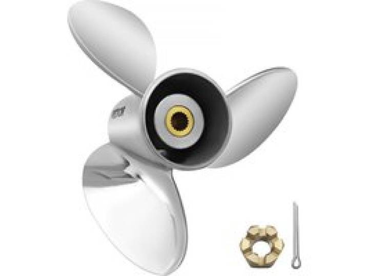 VEVOR Hélice Hors-bord, Hélice de Remplacement pour Bateau OEM 3860709, 3 Pales, Diam. 36,8 x Pas 53,3 cm, en Alu, Compatible avec Volvo Penta SX Drive Tous les Modèles, avec Cannelures 19 Dents, RH