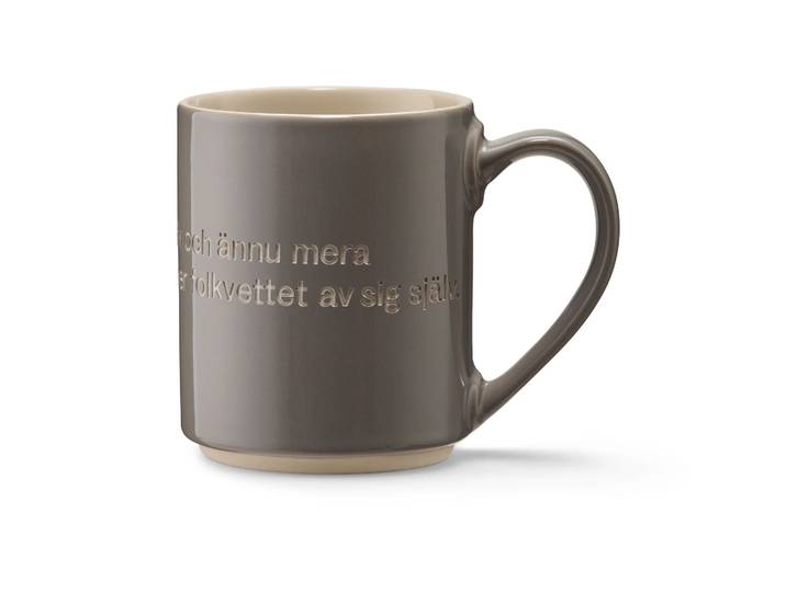 Design House Stockholm Tasse Astrid Lindgren, ge barnen kärlek gris-suédois