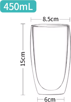 Inspire Picks Transparent Heat Resistant Glass Tumbler Creative Coffee Whiskey And Cocktail Mug style A 450ml