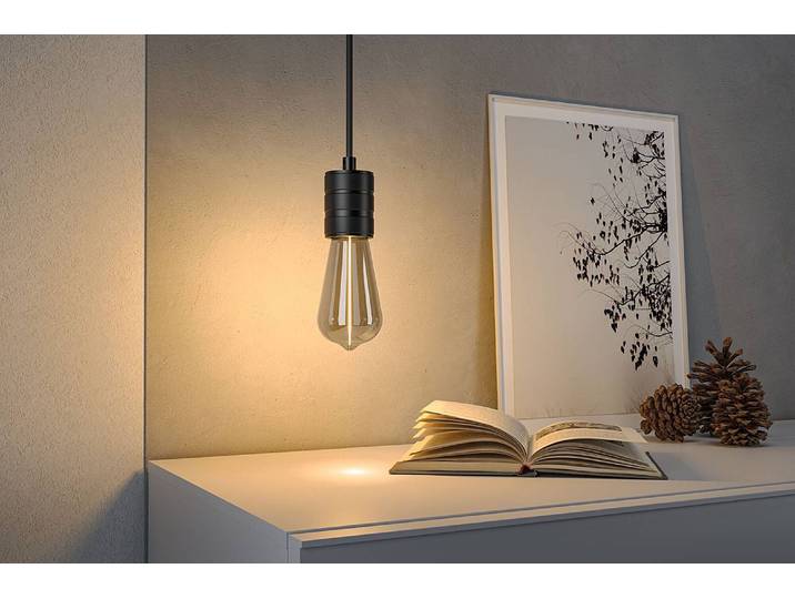 Ampoule LED Floating Shine ST64 6 x 14 x 6cm Transparent/Gris