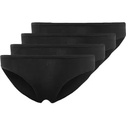 SKINY Damen Rio-Slips, 4er Pack - Advantage Cotton Stretch, Bikini Briefs, Baumwoll-Stretch Schwarz / L
