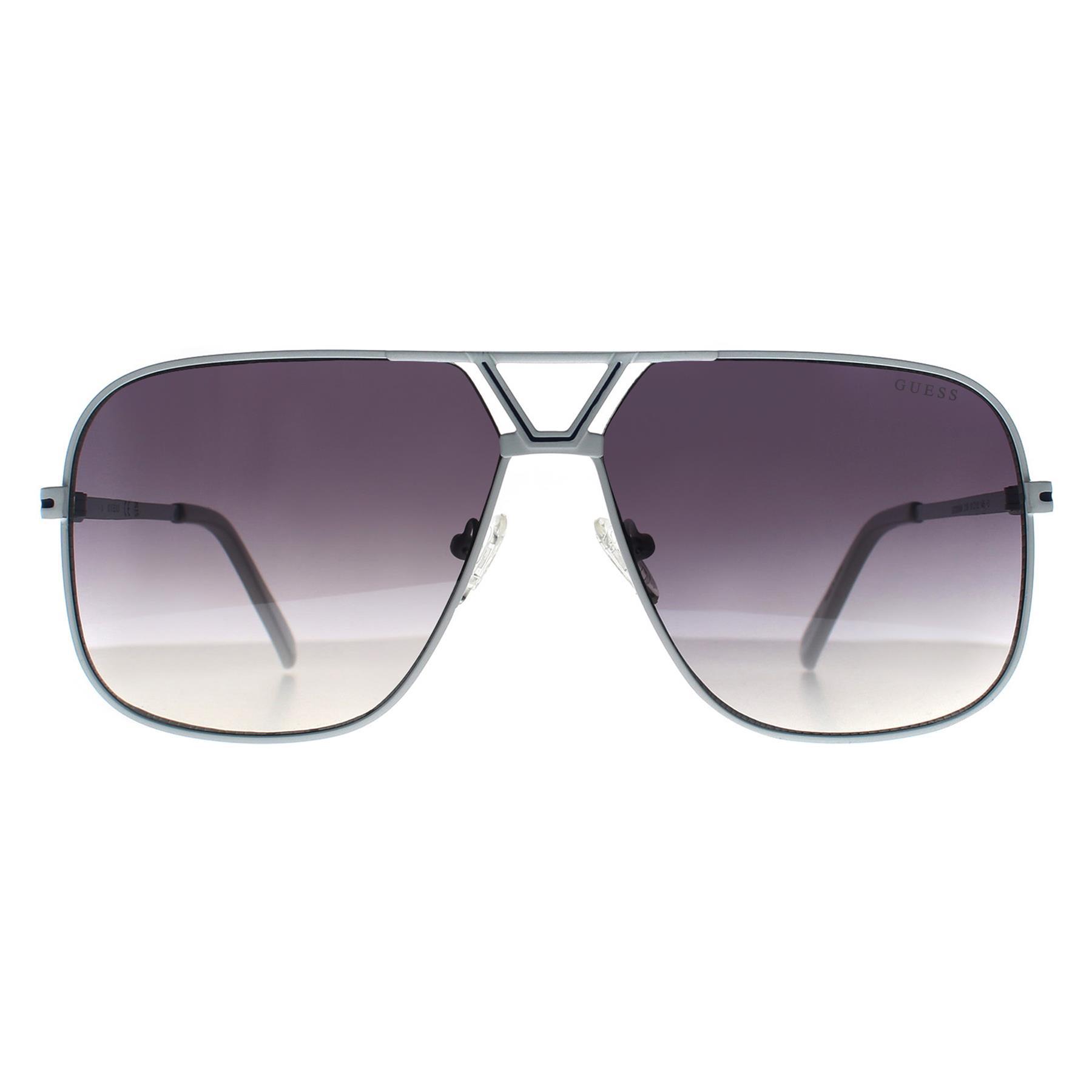Guess Aviator Unisex Weiß Rauch Grau Gradient GO00066