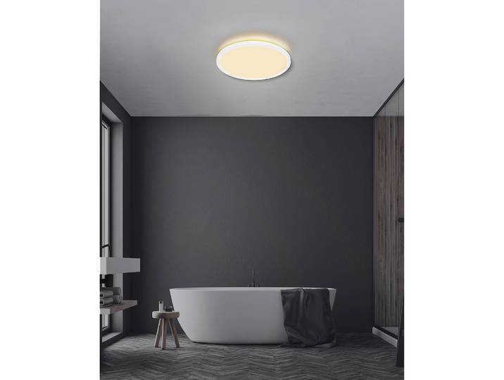 LED-Deckenleuchte Sapana IV Ø 42cm Weiß Kunststoffart: Polypropylen Material: Kunststoff Nicht austauschbare LEDs LED-Platine
