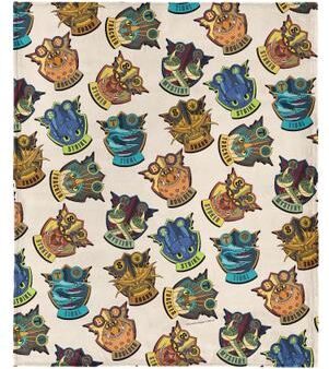 How to Train Your Dragon Dragon Badges Silk Touch Throw Blanket 60x80 inches by THE NORTHWEST GROUP in Badges (Size OS)