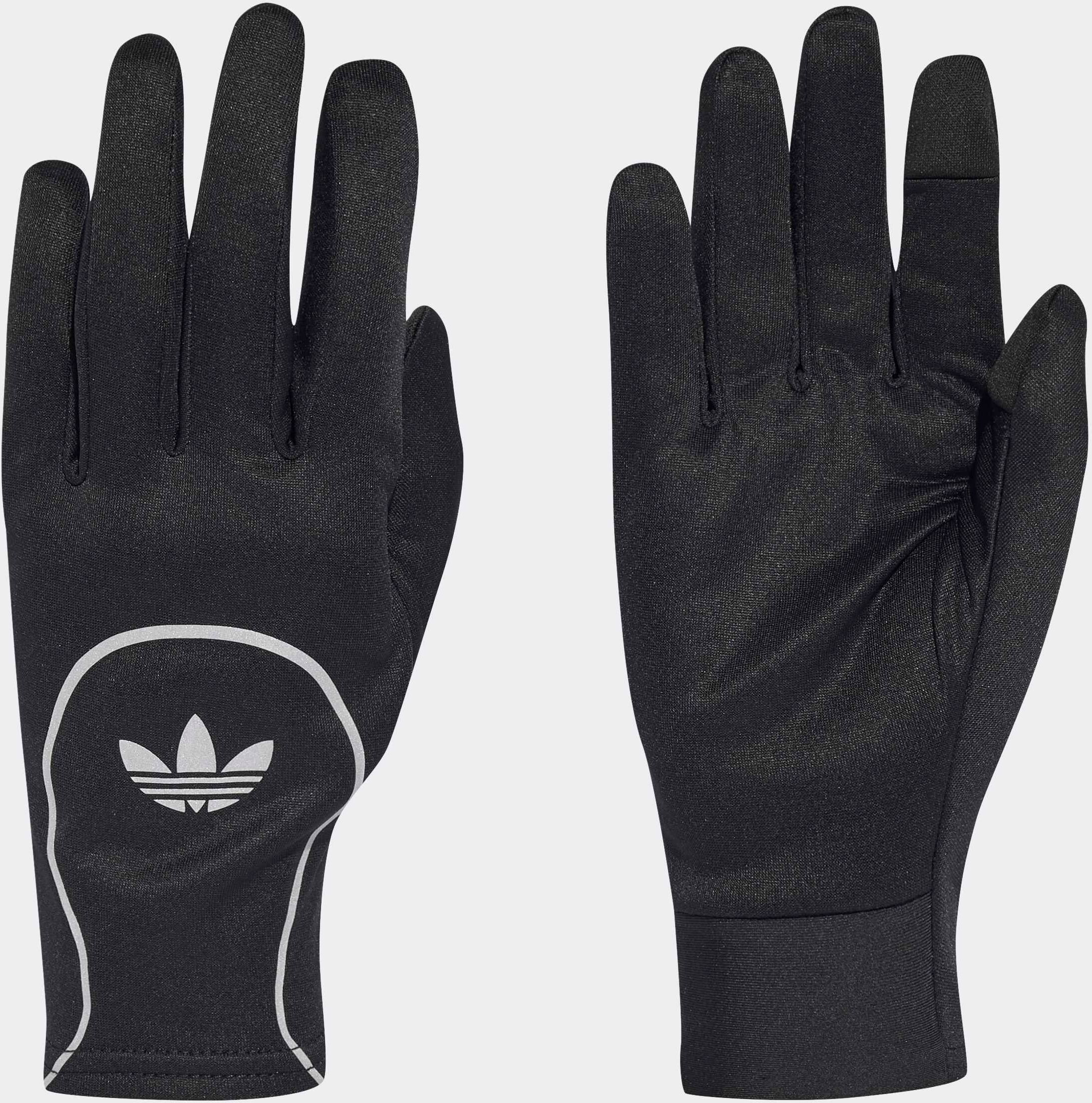 Strickhandschuhe ADIDAS ORIGINALS "CLIMACOOL", schwarz, Obermaterial: 100% Polyester, Handschuhe Strickhandschuhe schwarz Einheitsgröße