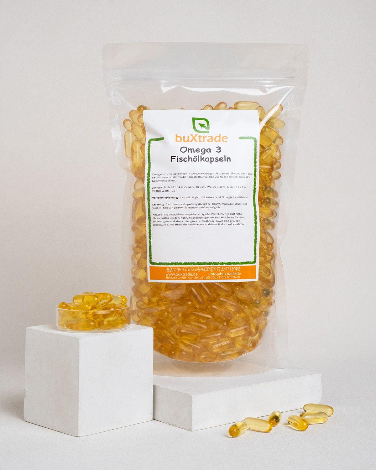 10 kg Omega 3 Fischölkapseln | Fischöl | Softgel-Kapseln