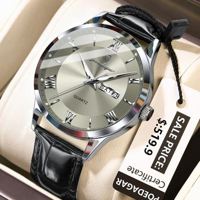 Uplifted Finds POEDAGAR Top Luxury Military Waterproof Mens Quartz Watch gold Green
