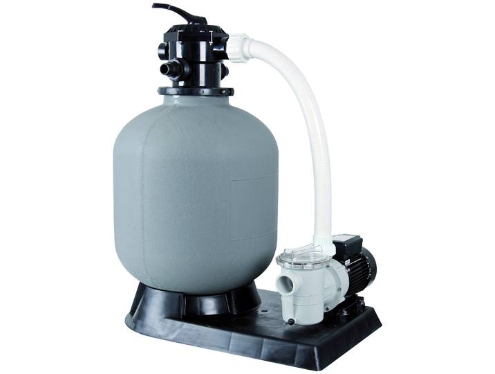 Sandfilteranlage INFINITE SPA Poolmax TP75 und Sandfilter , grau (grau, schwarz), B:85cm H:82cm L:77,5cm, Kunststoff, Stahl, Filteranlagen, Sandfilteranlage, 500 - 9 m3/h, Mehrwegeventil, Manometer, Basis zur Montage