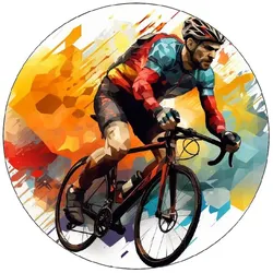 Essbares Papier, Radfahrer, 19,5 cm