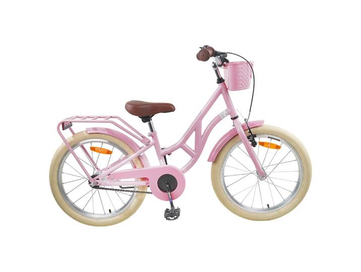 vidaXL Kinderfahrrad 24 Zoll für 8-12 Jahre alt Hellrosa