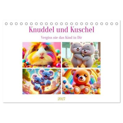 Knuddel und Kuschel (Tischkalender 2027 DIN A5 quer), CALVENDO Monatskalender
