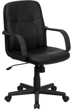 Flash Furniture Mid-Back Glove Vinyl Executive Swivel Office Chair with Arms