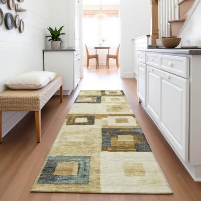 Addison Rugs Premium Washable Super Soft Blocky Contemporary Mayfield Rug