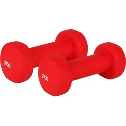 2er Pack V3TEC Neoprenhantel rot 2.0 kg