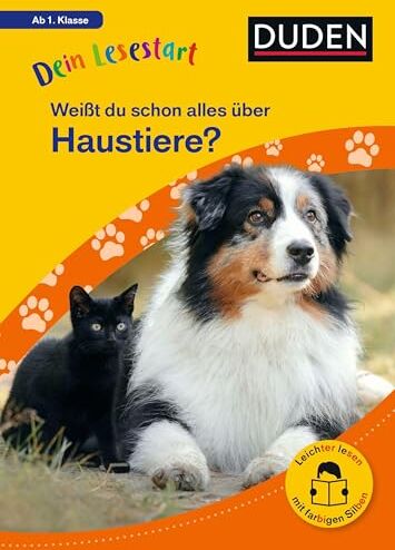 Karolin Küntzel - Dein Lesestart: Weißt du schon alles über Haustiere? Ab 1. Klasse: Für Kinder ab 6 Jahren (Band 1) (Dein Lesestart – ab Klasse 1) - Preis vom 11.10.2026 15:43:13 h
