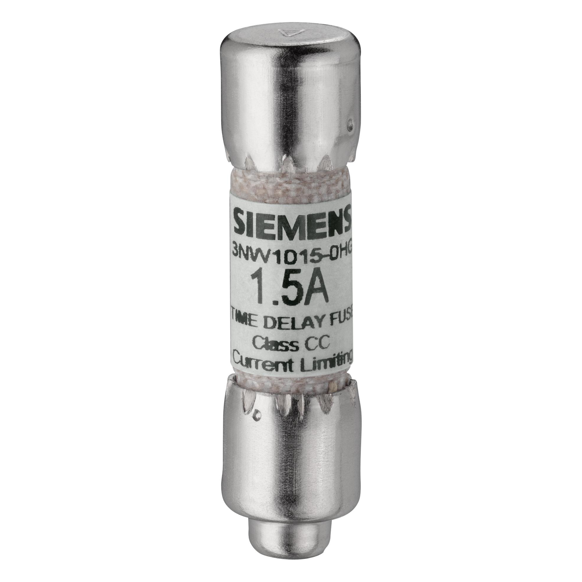 Siemens SENTRON Zylindersicherungseinsatz Class CC A träge Un AC (6 A) (3NW10600HG)
