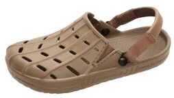Extra Wide Width Men's All-Terrain Water Clogs by KingSize in Darkest Khaki (Size 12 EW)