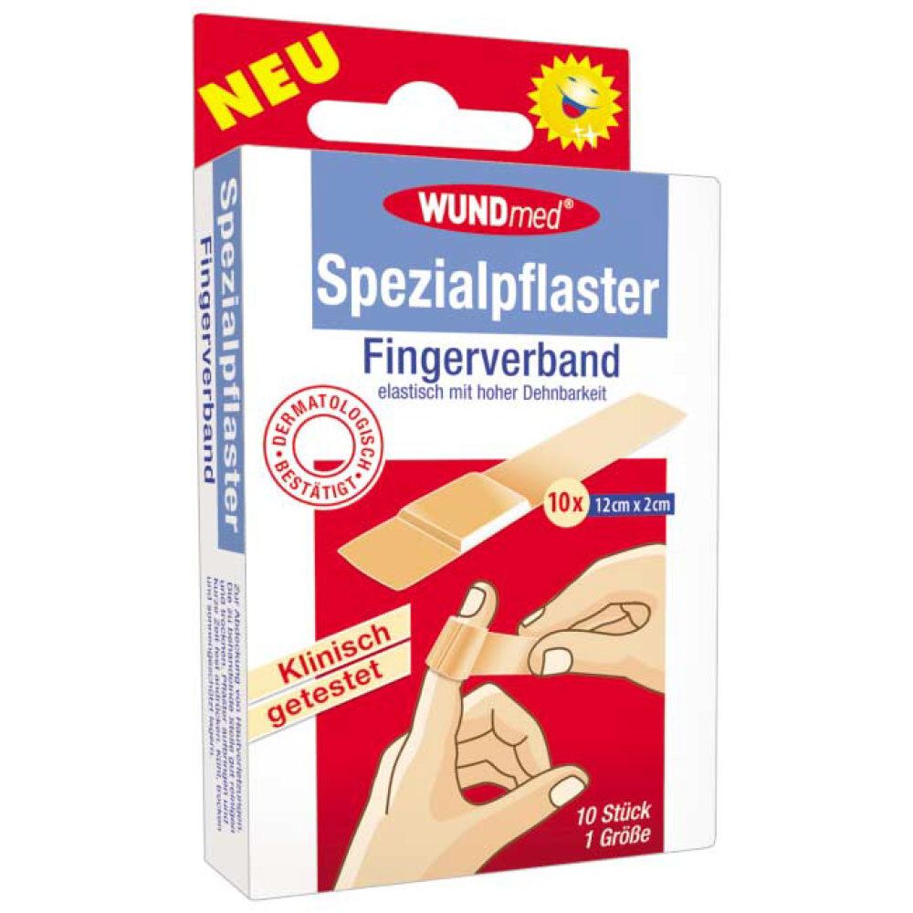 Fingerverband Spezialpflaster 2x12 cm 10 St Pflaster