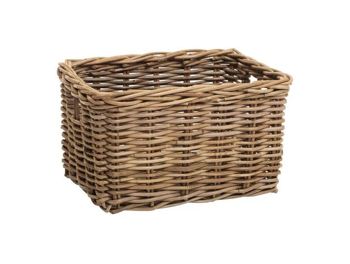 Korb Basket, Van Der Leeden, grau, Holz