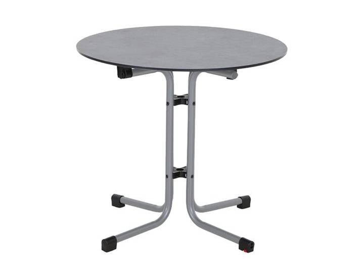 Siena Garden Sola Klapptisch Ø80cm Stahl/HPL Dunkelgrau Hellgrau