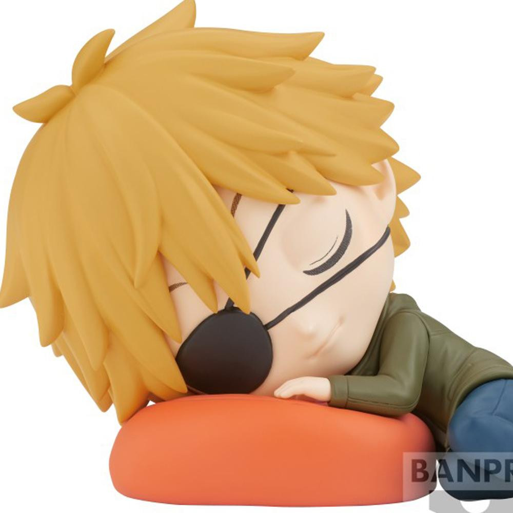 Banpresto Q Posket Chainsaw Man Slapende Denji Figuur Geel 7 cm