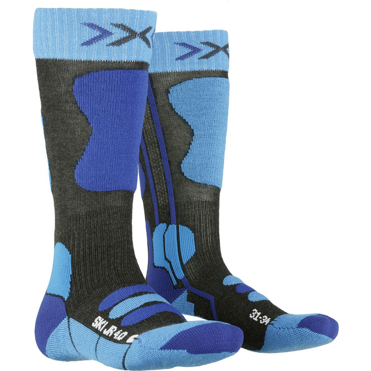 X-Socks X-socks Ski JR 4.0 anthracite melange/electric blue (G285) 24-26 XS-SS00W19J-G285-24-26