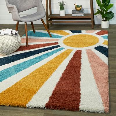 Balta Rugs Helia Rainbow Sunrise Shag Area Rug