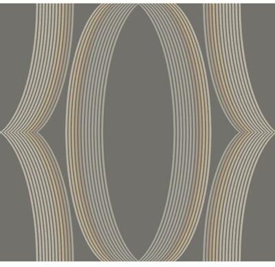 Candice Olson Progression Ogee Charcoal Wallpaper
