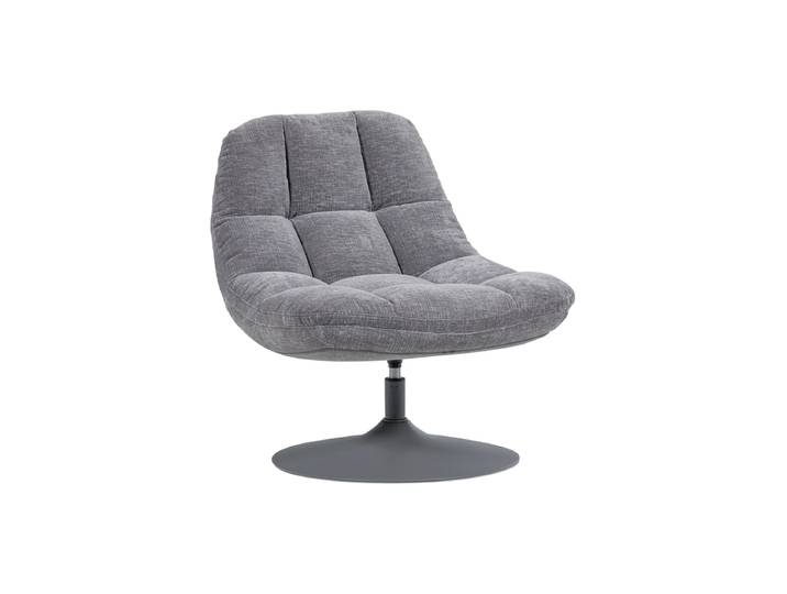 Drehbarer Design Sessel „Elvi“ Chenille Hellgrau De Eekhoorn
