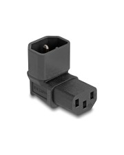 Delock Netzadapter IEC 60320 C14 auf C13 Stecker Buchse 10 A 90° (80472)