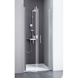 Schulte  ExpressPlus  Alexa  Style  2.0  Pendeltür  in  Nische  800  mm  -  Alu-Natur  -  inkl.  Fixil-Glassiegel